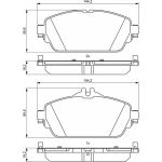 Bosch Bremsbelagsatz 0 986 494 951