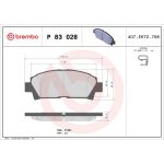 BREMBO Bremsklötze VA P 83 028 BREMBO Bremsklötze VA P 83 028