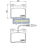 Japanparts Bremsbeläge PP-0616AF