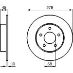 Bosch Bremsscheibe 0 986 479 B64 Bosch Bremsscheibe 0 986 479 B64