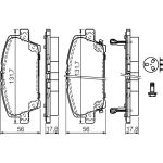 Bosch Bremsbelagsatz 0 986 494 136 Bosch Bremsbelagsatz 0 986 494 136