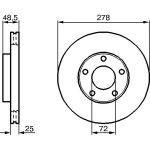 Bremsscheibe 0 986 479 C68