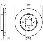 Bosch Bremsscheibe Vorderachse 0 986 478 415 Bosch Bremsscheibe Vorderachse 0 986 478 415
