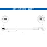 ATE Bremsschlauch 24.5125-0323.3 ATE Bremsschlauch 24.5125-0323.3