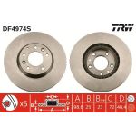 Bremsscheibe Mazda S. 6 DF4974S Bremsscheibe Mazda S. 6 DF4974S