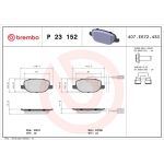 BREMBO Bremsklötze HA P 23 152 BREMBO Bremsklötze HA P 23 152