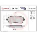 BREMBO Bremsklötze VA P 24 203 BREMBO Bremsklötze VA P 24 203