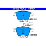 Bremsbelagsatz Vw P. Touareg 2.5-6.0 02-10 13.0460-7191.2 Bremsbelagsatz Vw P. Touareg 2.5-6.0 02-10 13.0460-7191.2