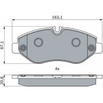 Bosch Bremsbelagsatz 0 986 494 121 Bosch Bremsbelagsatz 0 986 494 121