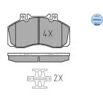 MEYLE Bremsbelagsatz Mercedes-Benz 609-814D 86-94 252983521 MEYLE Bremsbelagsatz Mercedes-Benz 609-814D 86-94 252983521