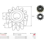 Hohlrad, Planetengetriebe (Starter) SGK0002