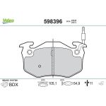 Valeo Bremsbelagsatz 598396 Valeo Bremsbelagsatz 598396