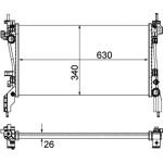 Kühler, Motorkühlung CR 1122 000P Kühler, Motorkühlung CR 1122 000P