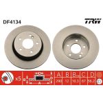 Bremsscheibe Db T. S210 Combi 96-03 DF4134 Bremsscheibe Db T. S210 Combi 96-03 DF4134