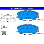 Bremsbelagsatz Db P. X204 2,0 3,5 08-15 13.0460-3852.2 Bremsbelagsatz Db P. X204 2,0 3,5 08-15 13.0460-3852.2