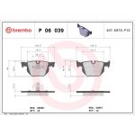 BREMBO Bremsklötze HA P 06 039 BREMBO Bremsklötze HA P 06 039