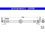 ATE Bremsschlauch 24.5124-0410.3