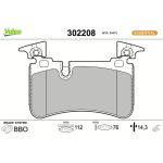 302208 Valeo Bremsbelagsatz 302208 302208 Valeo Bremsbelagsatz 302208