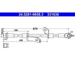 ATE Bremsschlauch 24.5281-0658.3 ATE Bremsschlauch 24.5281-0658.3