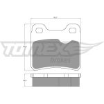 TOMEX brakes Bremsbelagsatz, Scheibenbremse TX 13-49 TOMEX brakes Bremsbelagsatz, Scheibenbremse TX 13-49