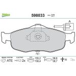 Valeo Bremsbelagsatz 598033 Valeo Bremsbelagsatz 598033