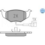 Bremsbelagsatz Vw P. Polo 01- Mit Sensor 025 218 6817/W Bremsbelagsatz Vw P. Polo 01- Mit Sensor 025 218 6817/W