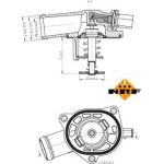 NRF Kühlmittelthermostat 725130 NRF Kühlmittelthermostat 725130