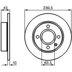 Bosch Bremsscheibe Vorderachse 0 986 478 501 Bosch Bremsscheibe Vorderachse 0 986 478 501