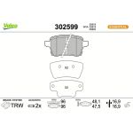 VALEO Bremsbeläge 302599 VALEO Bremsbeläge 302599