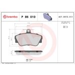 BREMBO Bremsklötze VA P 86 010 BREMBO Bremsklötze VA P 86 010