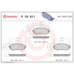 BREMBO Bremsklötze VA P 15 011