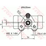 Radbremszylinder BWD127 Radbremszylinder BWD127