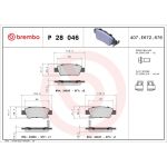 BREMBO Bremsklötze HA P 28 046 BREMBO Bremsklötze HA P 28 046