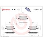 BREMBO Bremsklötze HA P 61 111
