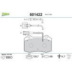 Valeo Bremsbelagsatz 601422 Valeo Bremsbelagsatz 601422