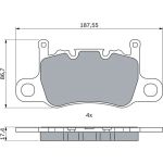 Bosch Bremsbelag 0 986 424 605 Bosch Bremsbelag 0 986 424 605