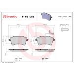BREMBO Bremsklötze VA P 68 058 BREMBO Bremsklötze VA P 68 058