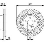 Bosch Bremsscheibe Hinterachse 0 986 479 654 Bosch Bremsscheibe Hinterachse 0 986 479 654