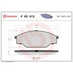 P 83 013 Brembo Prime Bremsbelagsatz Vorderachse – P 83 013 – 140 x 56 x 16 mm – Bremssystem Akebono – OE Nummer 0446526010 P 83 013 Brembo Prime Bremsbelagsatz Vorderachse – P 83 013 – 140 x 56 x 16 mm – Bremssystem Akebono – OE Nummer 0446526010