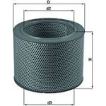 MAHLE Luftfilter LX 757 MAHLE Luftfilter LX 757