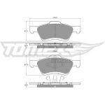 TOMEX brakes Bremsbelagsatz, Scheibenbremse TX 18-94 TOMEX brakes Bremsbelagsatz, Scheibenbremse TX 18-94