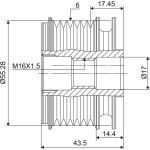 Generatorfreilauf 588004 Generatorfreilauf 588004
