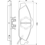 Bosch Bremsbelagsatz 0 986 424 551 Bosch Bremsbelagsatz 0 986 424 551