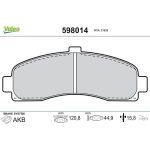 Valeo Bremsbelagsatz 598014 Valeo Bremsbelagsatz 598014
