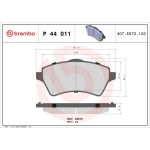 BREMBO Bremsklötze VA P 44 011 BREMBO Bremsklötze VA P 44 011