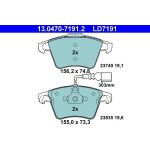 Bremsbelagsatz Vw P. Touareg 3.2-3.6/2.5-3.0 Tdi 02-10 Keramik 13.0470-7191.2 Bremsbelagsatz Vw P. Touareg 3.2-3.6/2.5-3.0 Tdi 02-10 Keramik 13.0470-7191.2
