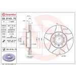 12 481 032M Bremsscheibe VA Brembo Max 09.9145.75 12 481 032M Bremsscheibe VA Brembo Max 09.9145.75