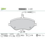 Valeo Bremsbelagsatz 598663 Valeo Bremsbelagsatz 598663