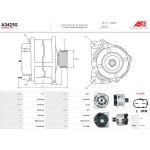 A3425S AS-PL Lichtmaschine (Generator) 12 V 120 A A3425S