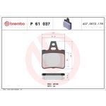 BREMBO Bremsklötze HA P 61 037 BREMBO Bremsklötze HA P 61 037